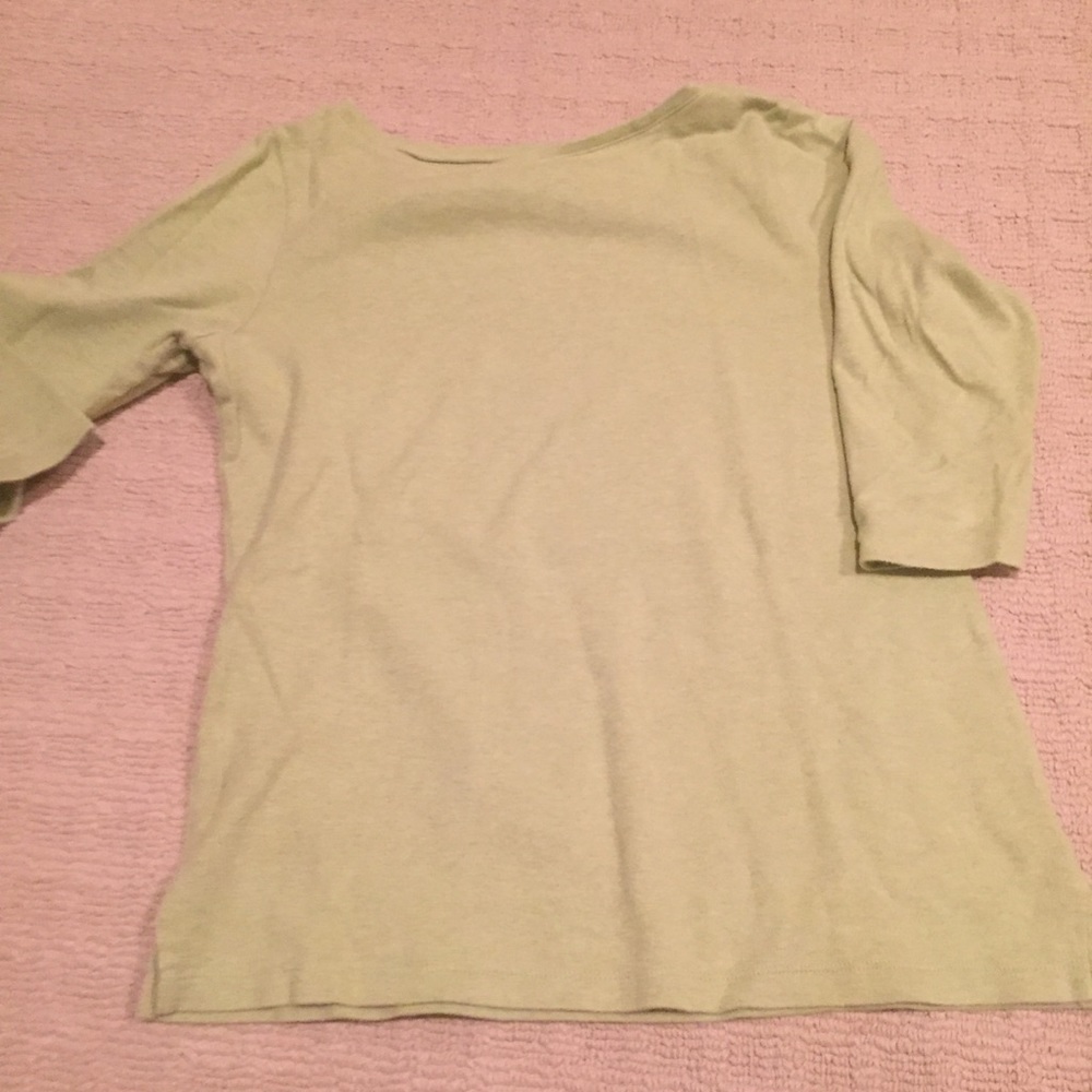 L.L. bean crop sleeve top